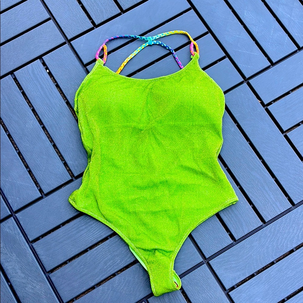 Kurt Geiger Lime Green Swim One Piece